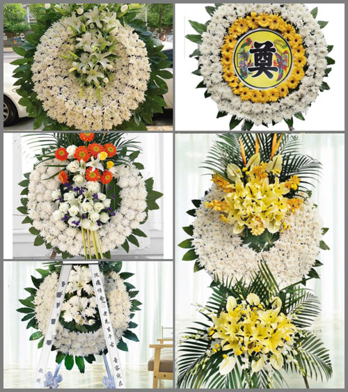 山东青岛平度市田庄镇参子庄村花圈速递